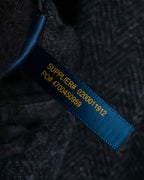 "POLO Ralph Lauren" Herringbone weave charcoal gray tailored jacket