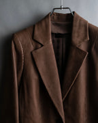 "LOEWE" Three-dimensional ribbed lamb leather set up