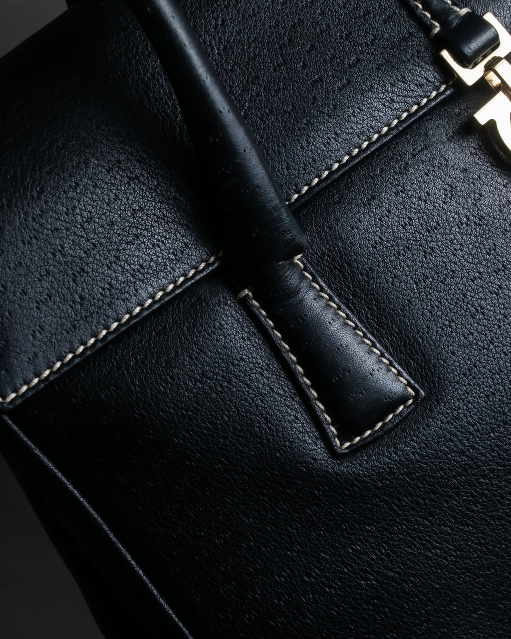 "Salvatore Ferragamo" Gancini motif design leather one-handle bag