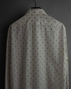 "CELINE" Musical note motif cotton shirt
