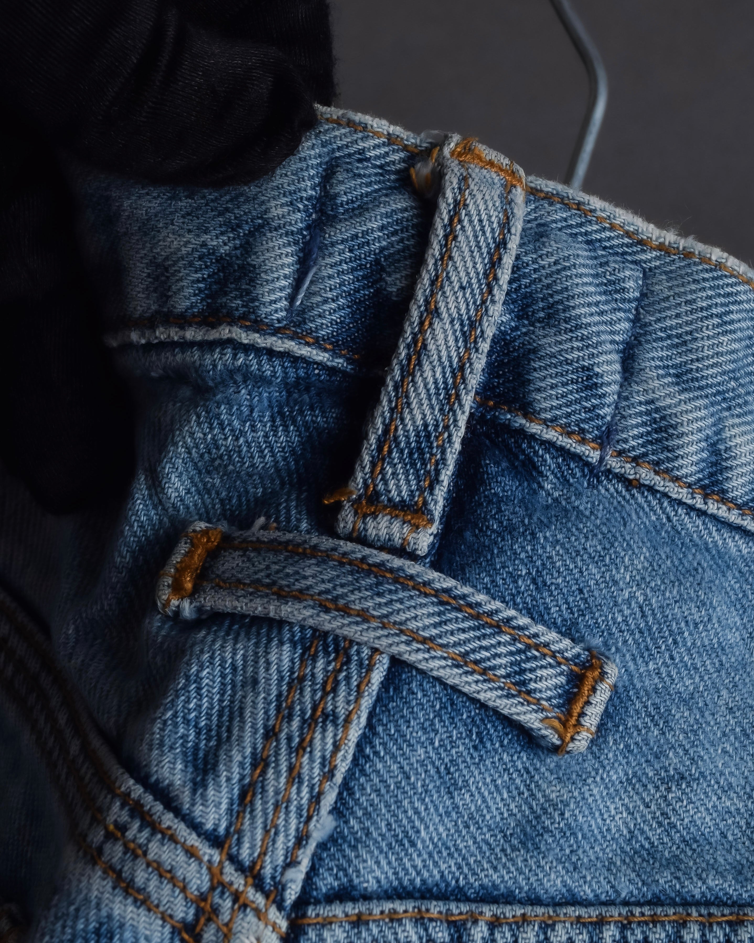 "JEAN PAUL GAULTIER JEANS" Beautiful fade button fly straight denim