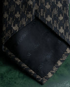 "ARMANI COLLEZIONI" Houndstooth wool necktie