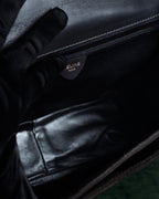 "CELINE" Losange design suede combination bag