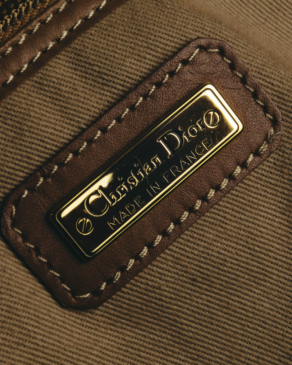 "Christian Dior" 70's-80's Honeycomb travel bag