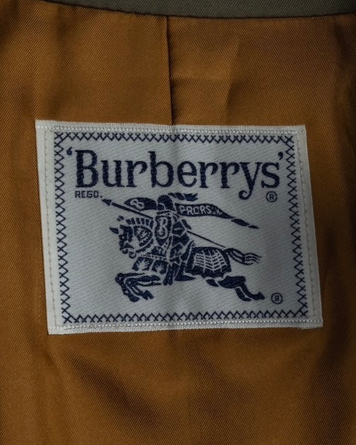 "BURBERRYS" Cape-attached design stand collar coat