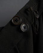 "HERMES" 90's Gold parts design derived from horse tack flared skirt