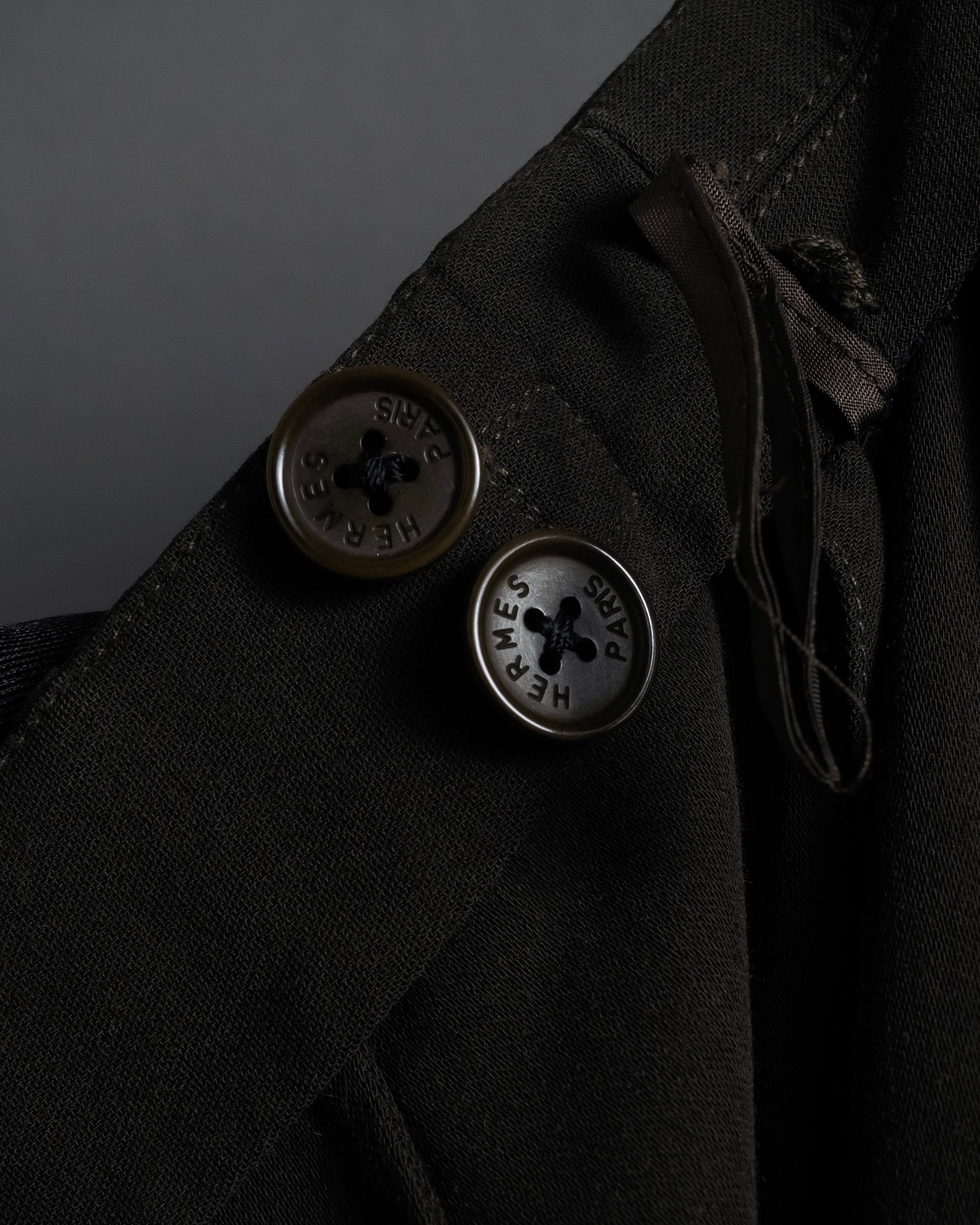 "HERMES" 90's Gold parts design derived from horse tack flared skirt