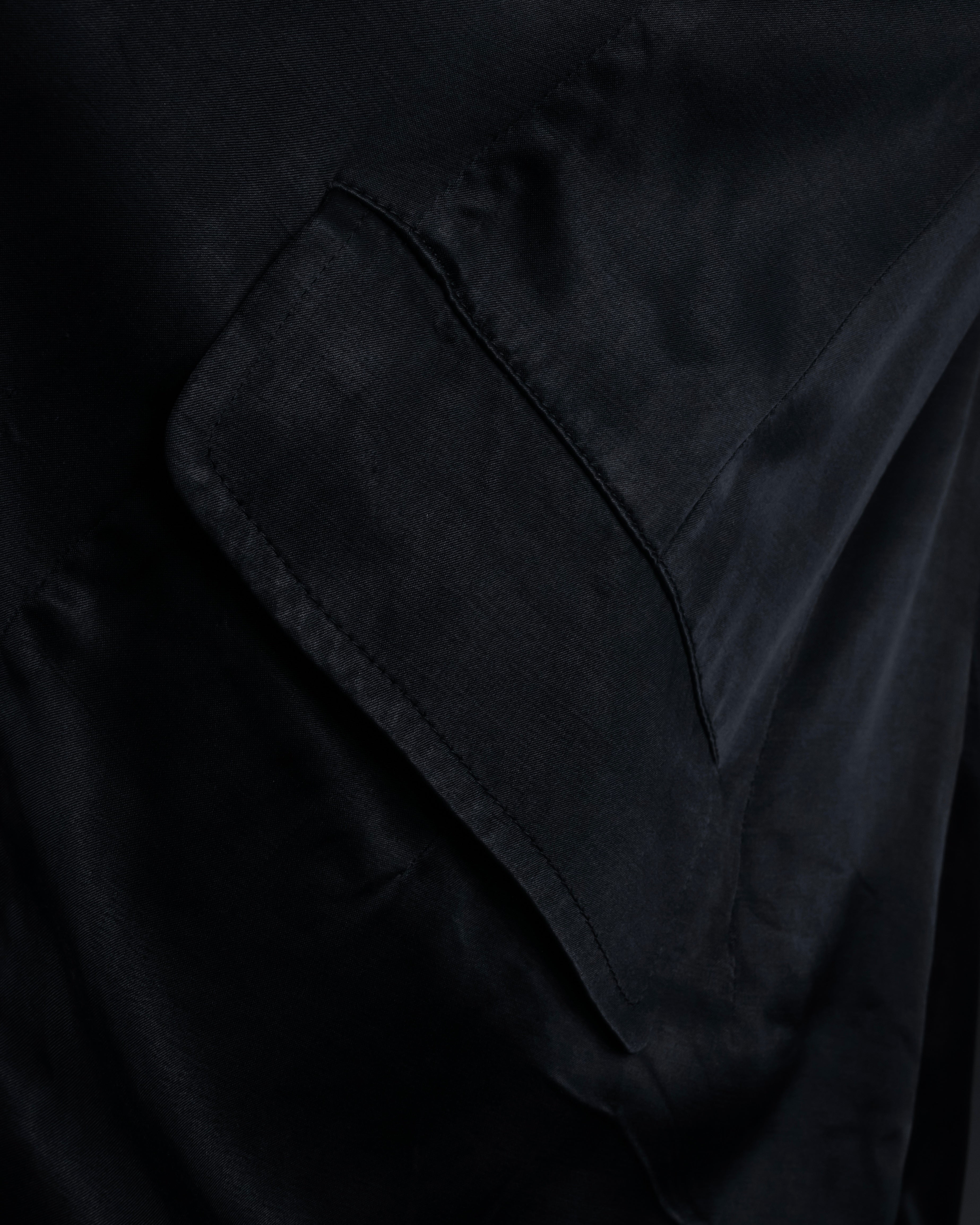 "Yohji Yamamoto +NOIR" 2005SS Rayon draping tailored jacket