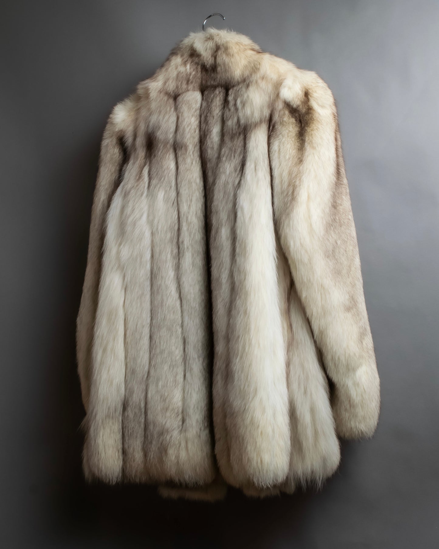 "WINDSOR" Fox fur 5 hooks gradient color jacket