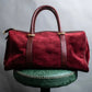 "Cartier" Beautiful red color velour boston bag