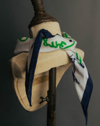 "Vintage" Souvenir de bretagne marine scarf