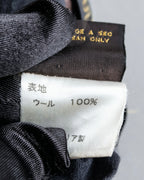 "LOUIS VUITTON" 2 button relaxed tailored jacket & no tuck tapered slacks set up