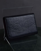 "BALENCIAGA" Motorcycle detail compact leather wallet