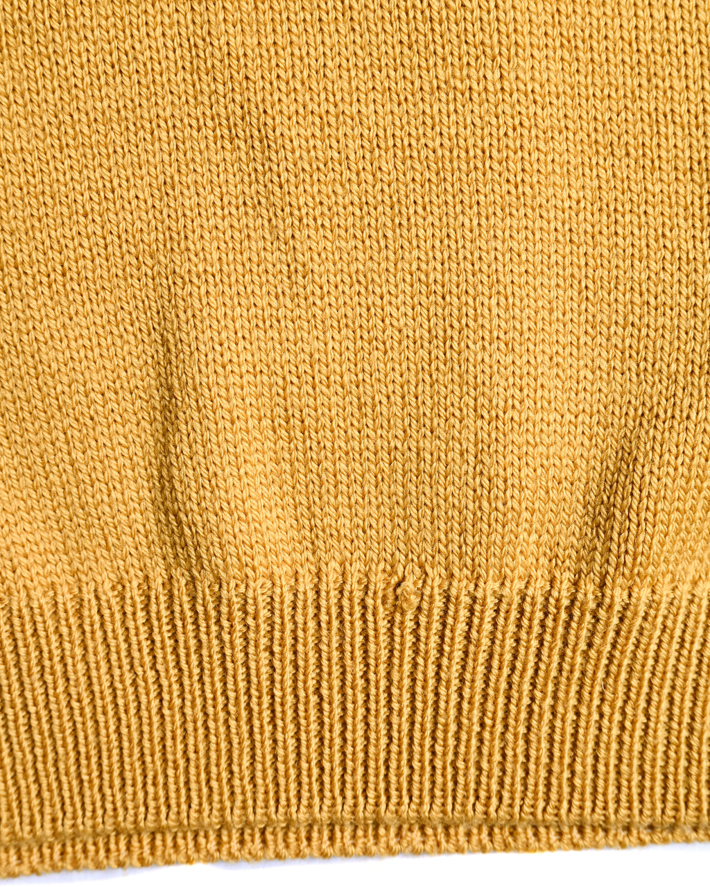 PRADA/ Classic Chunky Knit Crew Neck Sweater Mustard Yellow