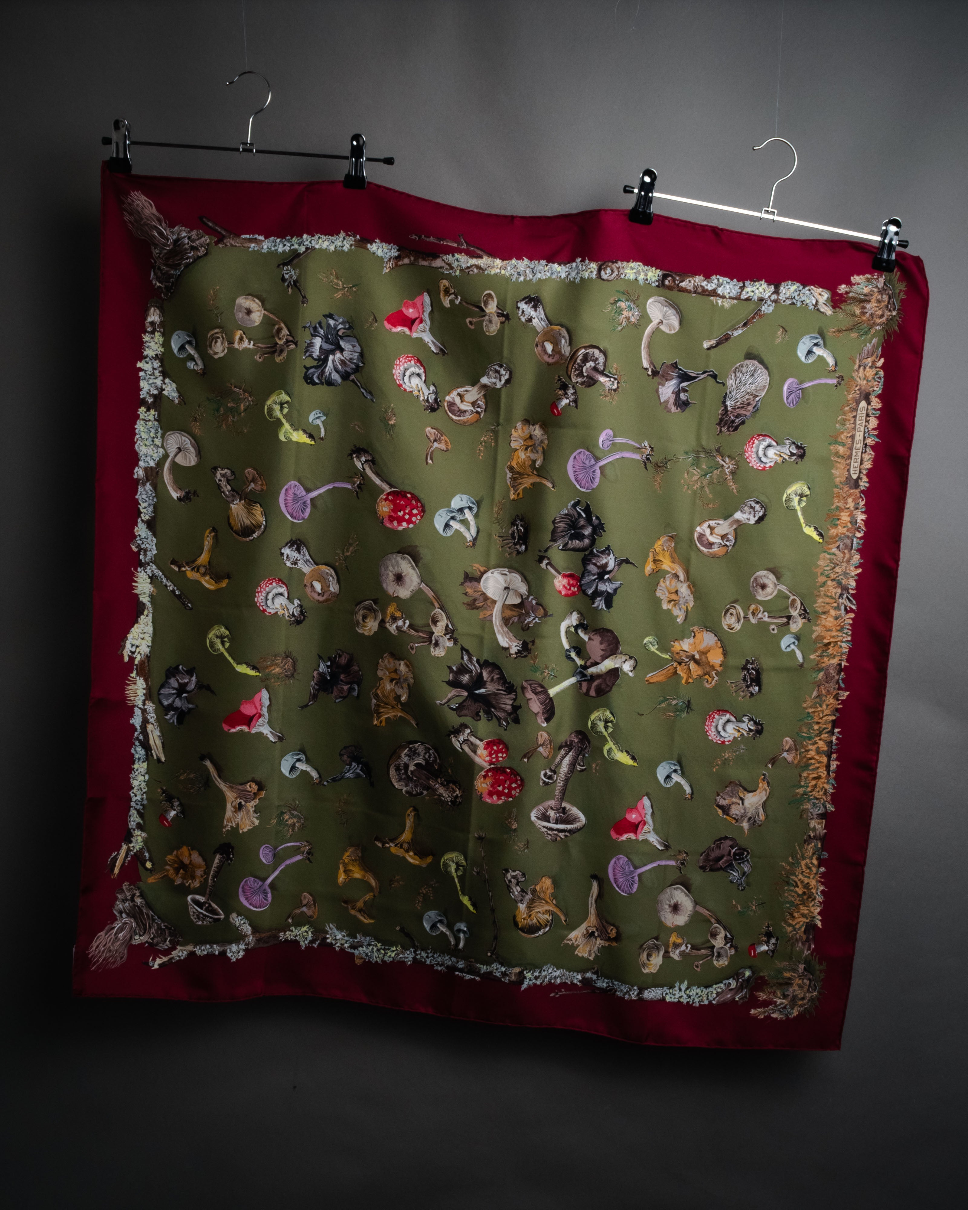 SPECIAL- “HERMÈS“ 90's-00's Champignons botanical mushroom silk