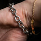 "Tiffany&Co" Heart motif sterling silver chain bracelet