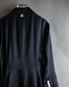 "THOM BROWNE" Shiny long hidden button shirt