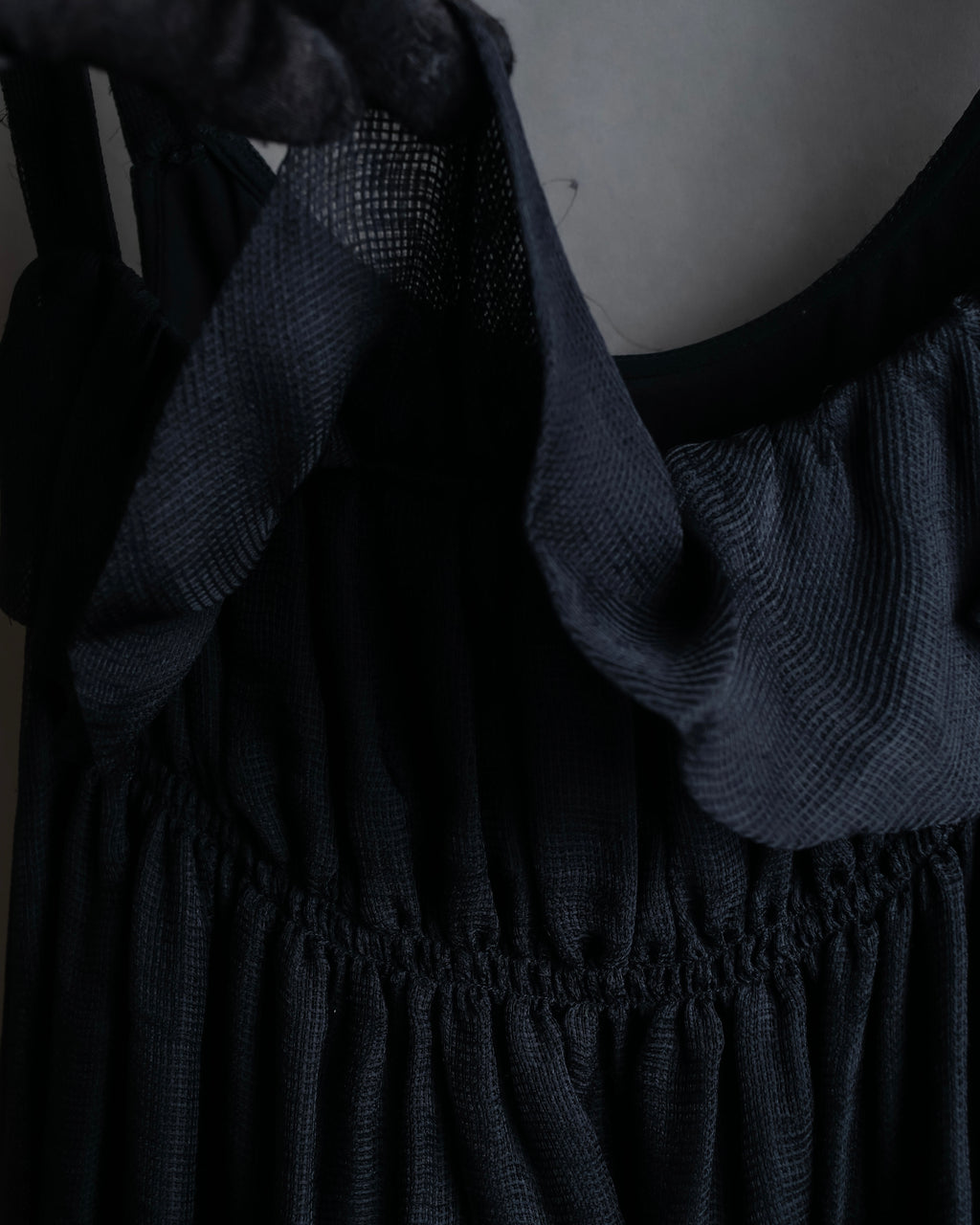 "FENDI" Gathered frill design sleeveless dress