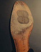 "BALENCIAGA" 80's-90's Textured leather tassel loafers