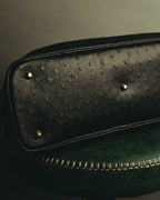 “Pierre Cardin” 80’s-90’s Ostrich leather top handle bag