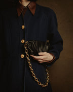 –SPECIAL– "BOTTEGA VENETA" 20’s sculptural chain pouch clutch