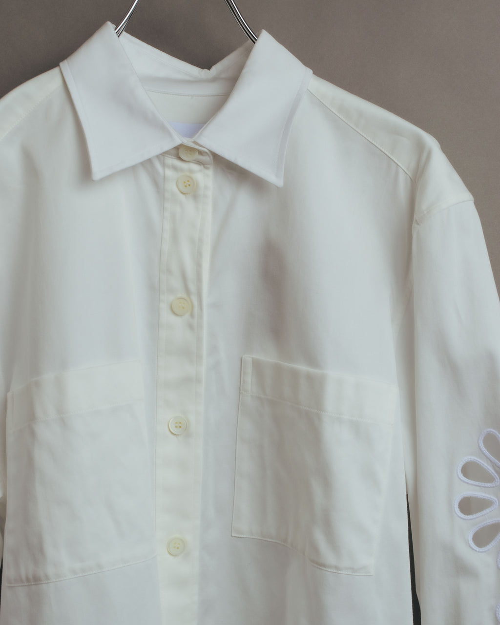 “BURBERRY” 2018-2022 Cutwork embroidered cotton shirt