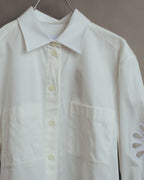 “BURBERRY” 2018-2022 Cutwork embroidered cotton shirt