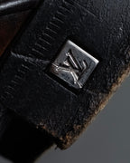 "LOUIS VUITTON" Layered panel design leather shoes
