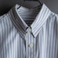 "YVES SAINT LAURENT" Button down design striped shirt