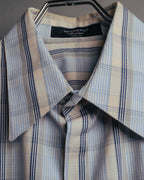 “VIKTOR & ROLF Monsieur” 00’s-10’s checked cotton dress shirt