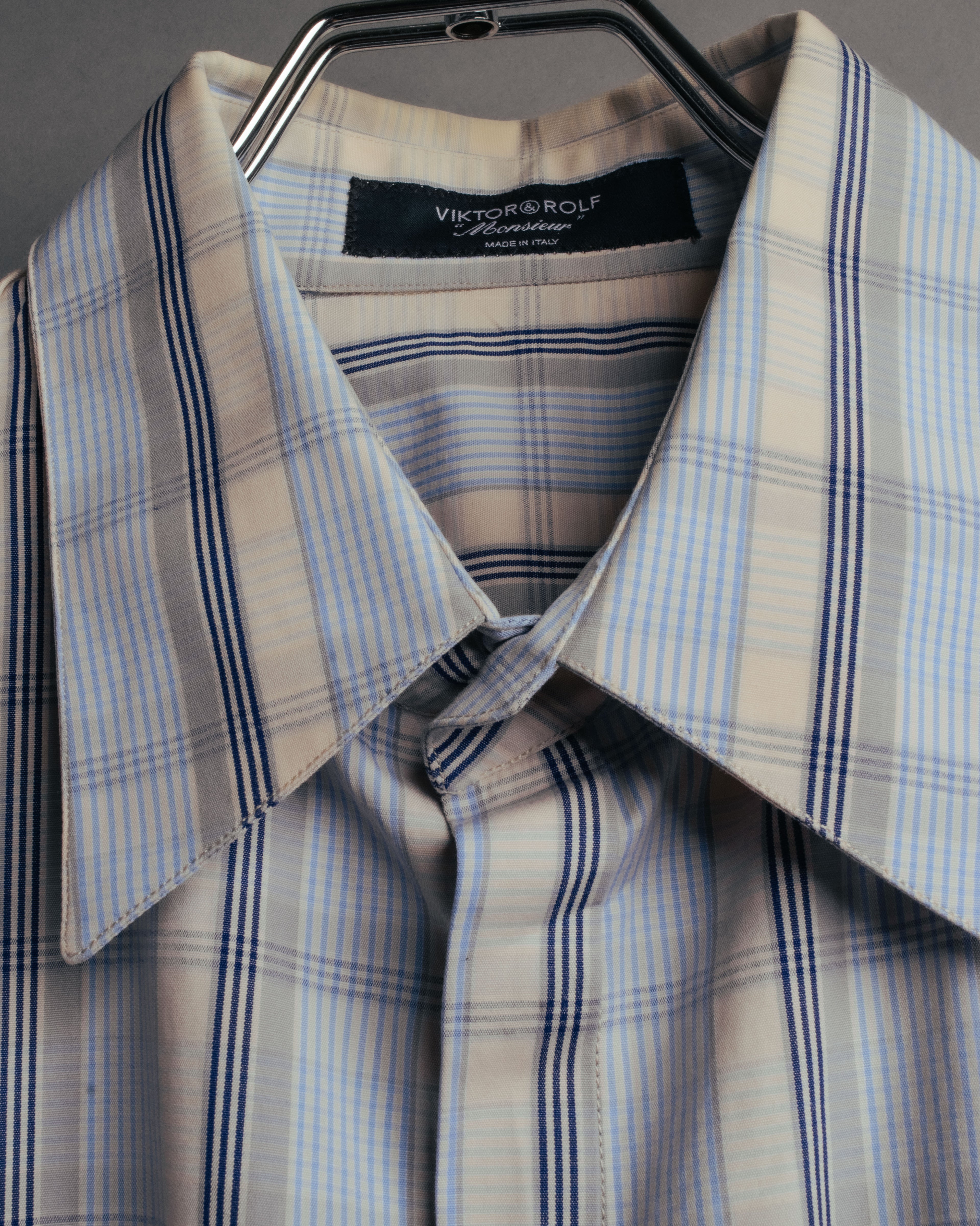 “VIKTOR & ROLF Monsieur” 00’s-10’s checked cotton dress shirt