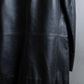 "ARMANI COLLEZIONI" 100% lamb leather oversized tailored jacket