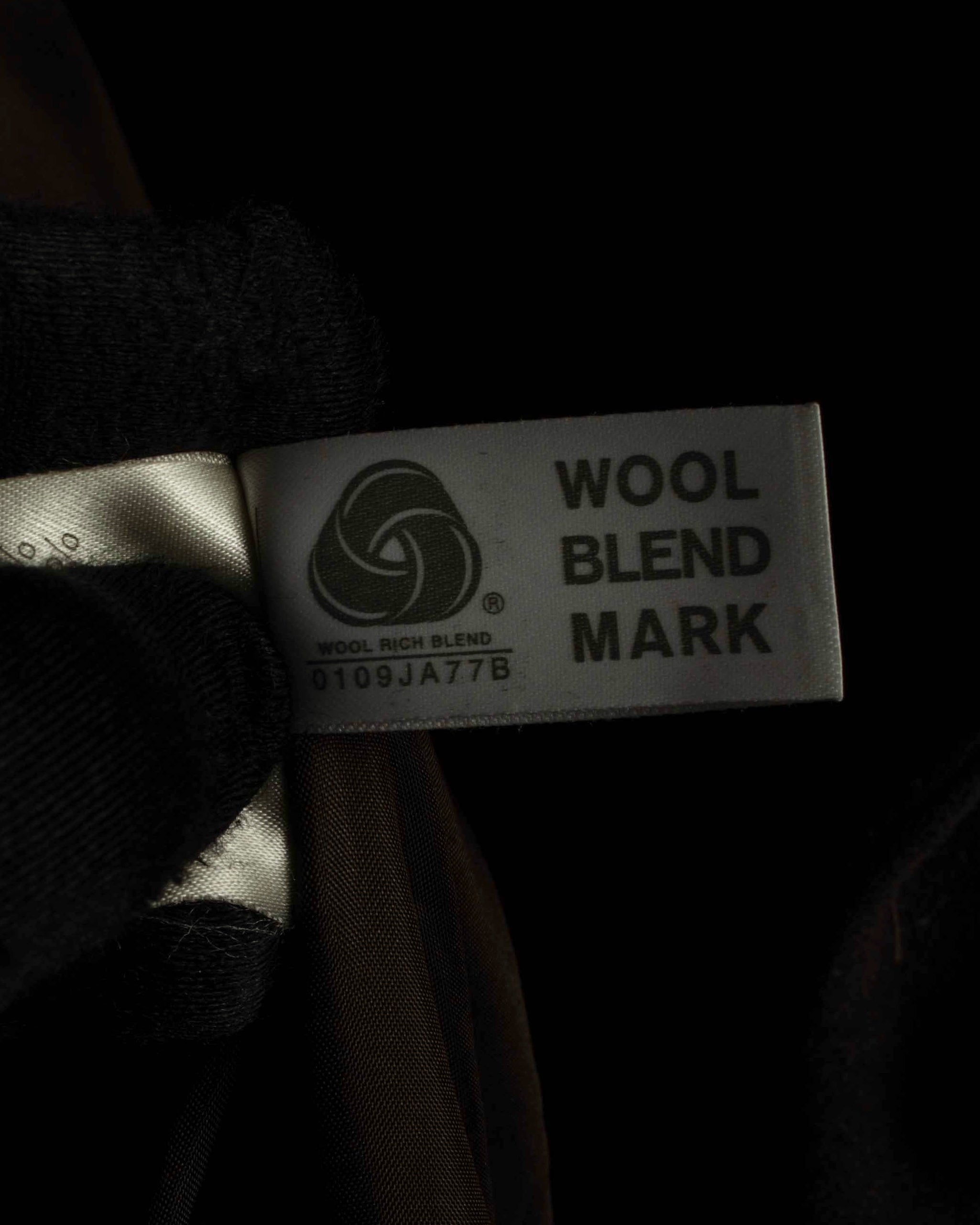 "VAL by VALENTINO" Military detailing hidden placket melton coat