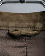 "Christian Dior" Nubuck leather oversized tailored jacket