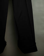 "CHANEL" Fringe design high waist straight cut slacks