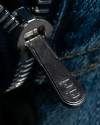 "Dolce & Gabbana" Gold zip detail distressed straight denim