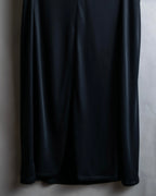 "CELINE" Gathered design vertical line dress