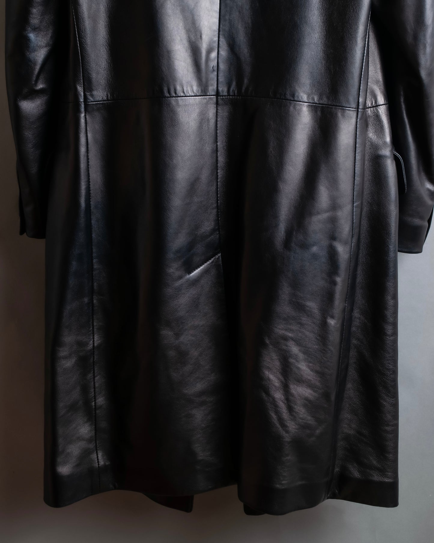 "GIANFRANCO FERRE" Oversized lamb leather chester coat