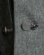 Vintage velor switching Tyrolean tailored jacket