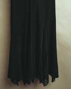 "HIROKO KOSHINO PRET" 90's-00's Elegant lace panel sleeveless maxi dress