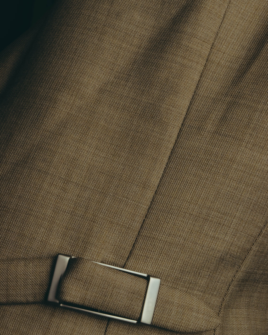-SPECIAL- "HERMÈS" 90's-00's Wool silk tailored asymmetrical setup suit