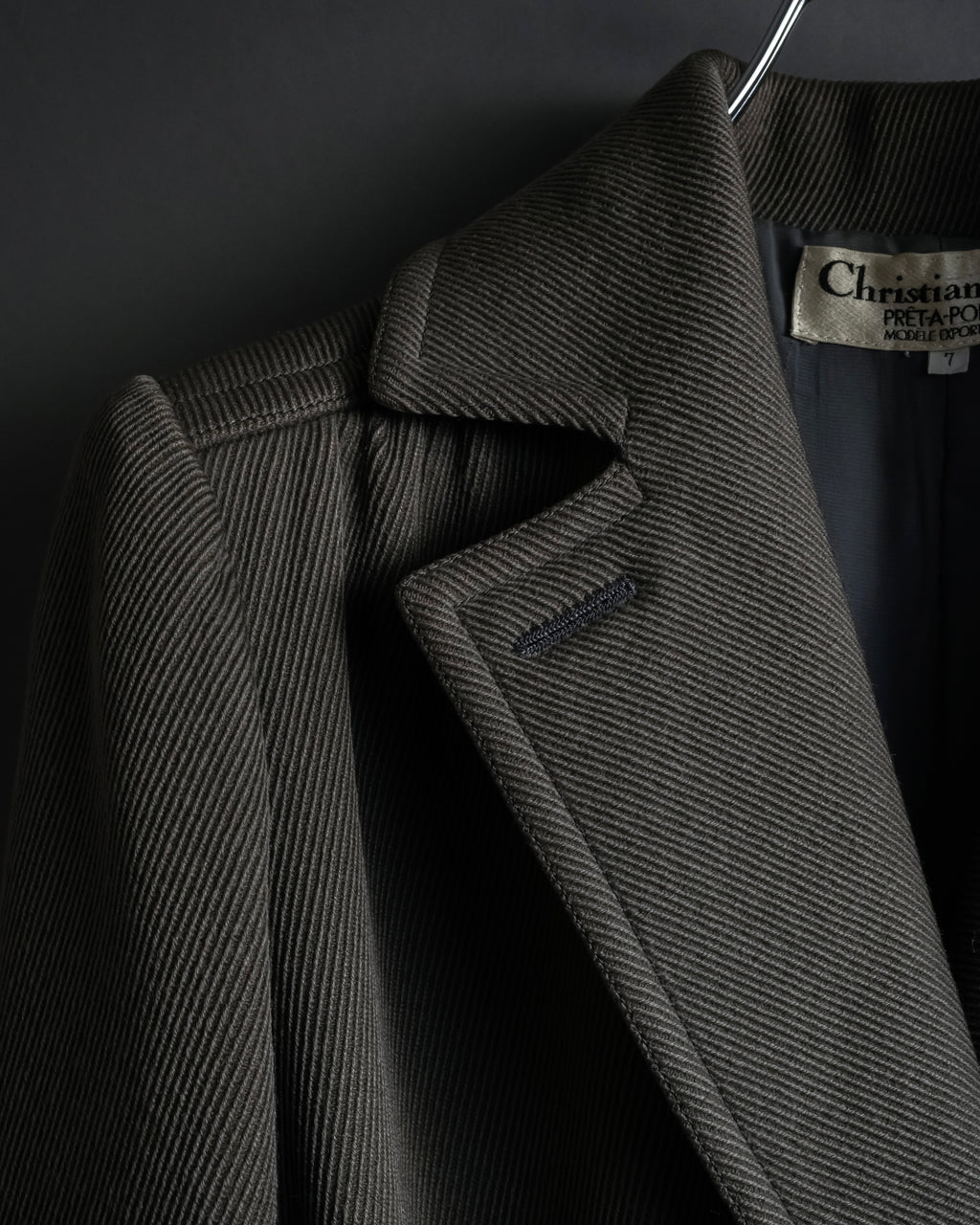 "Christian Dior" 70’s Classically tailored belted trench coat