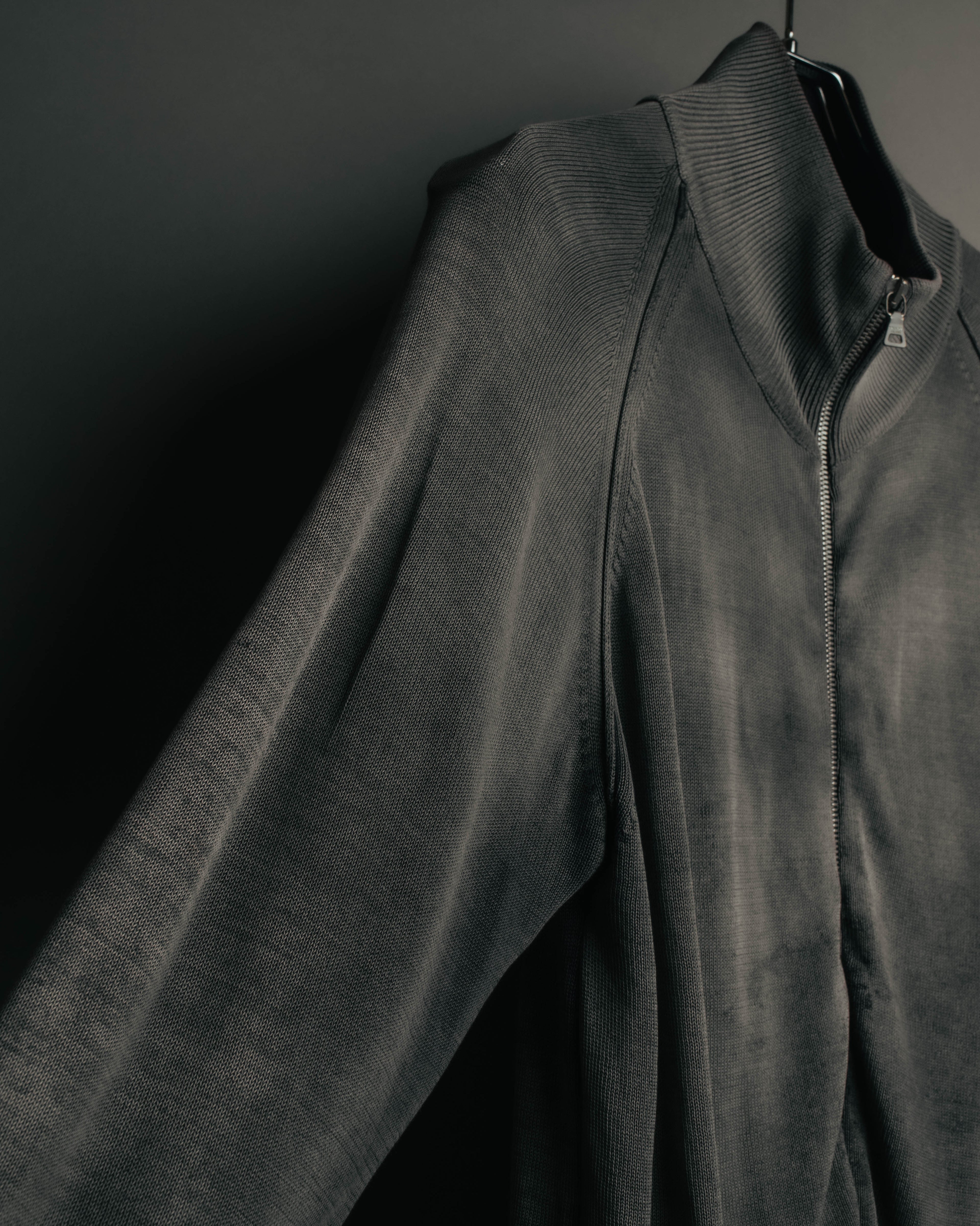 "PRADA" 90's-00's Minimal cotton zip cardigan