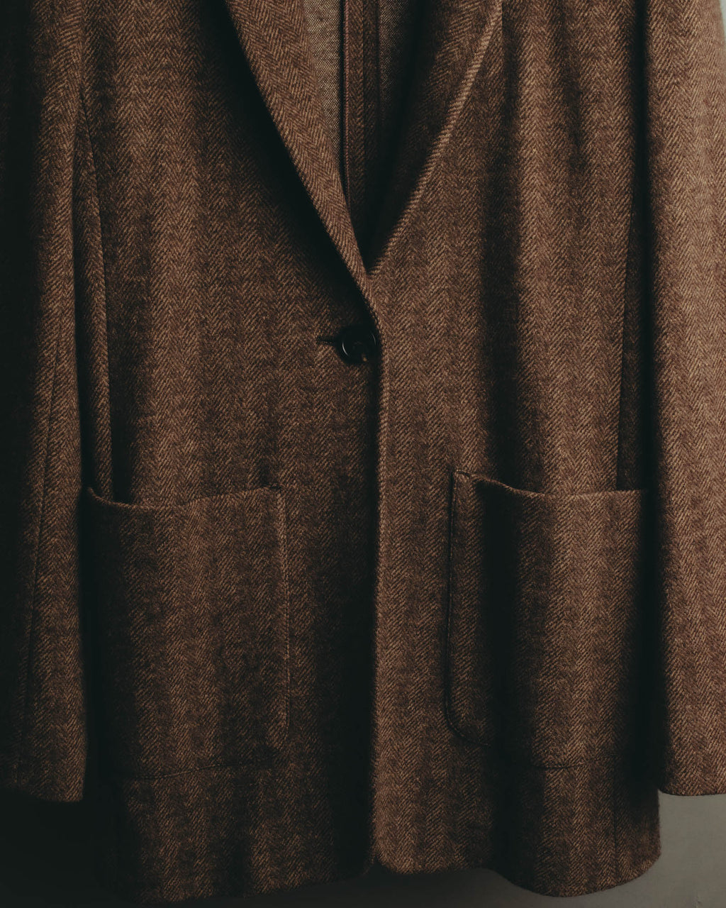 “WEEKEND MaxMara” 2010’s herringbone jersey single-button tailored jacket