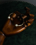 -MOOD Christmas Collection-
"Dior" Maria Grazia Chiuri design pearl motif carving gold bangle