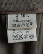 "HERMES" Margiela period silk wide straight slacks