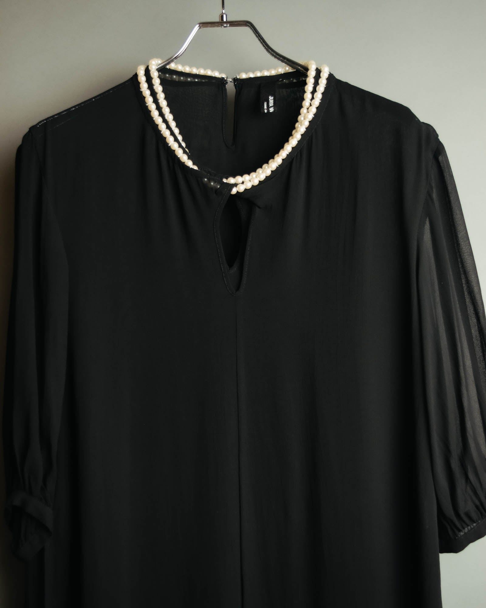 “JUNYA WATANABE” 2008AW Pearl trimmed cupra dress