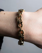 "Ferragamo" Gancini motif gold color bracelet