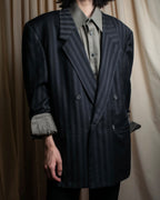 "GIANNI VERSACE" Striped classical tailored jacket