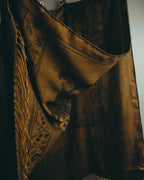-SPECIAL- “LOEWE” 90’s-00’s Botanical anagram jacquard fringe stole